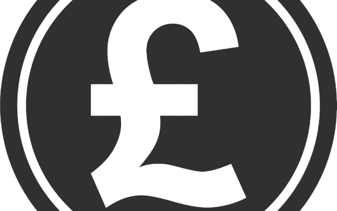 Restaurant Accountant symbol of pound sterling (small companies)